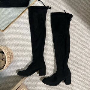 Black Over-the-Knee Women's Boots